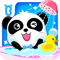 Baby Panda's Bath Time